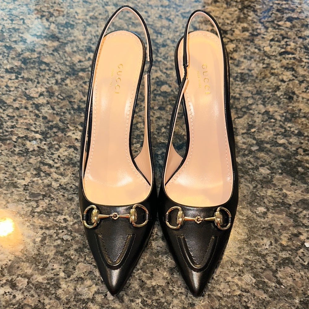 Gucci Black Women's Slingback Shoes
